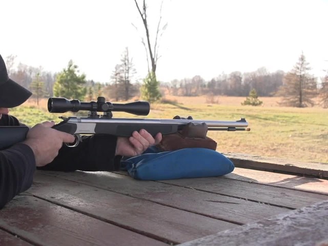 CVA® 50 cal. Optima® V1 Powder Muzzleloader Rifle with Scope Black / SS - image 7 from the video